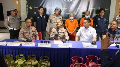 Polisi Bekuk Pelaku Pengoplos Elpiji di Setu Bekasi, Sudah Beraksi Lebih dari Setahun