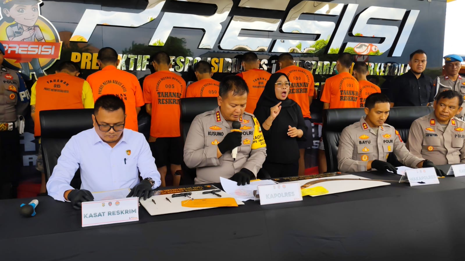 Polres Metro Bekasi Kota Ringkus Tujuh Residivis Spesialis Curanmor, Sudah Beraksi Puluhan Kali