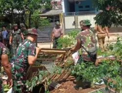 Tiga Pilar Kecamatan Rawalumbu Gotong Royong Bersihkan Lahan KMP