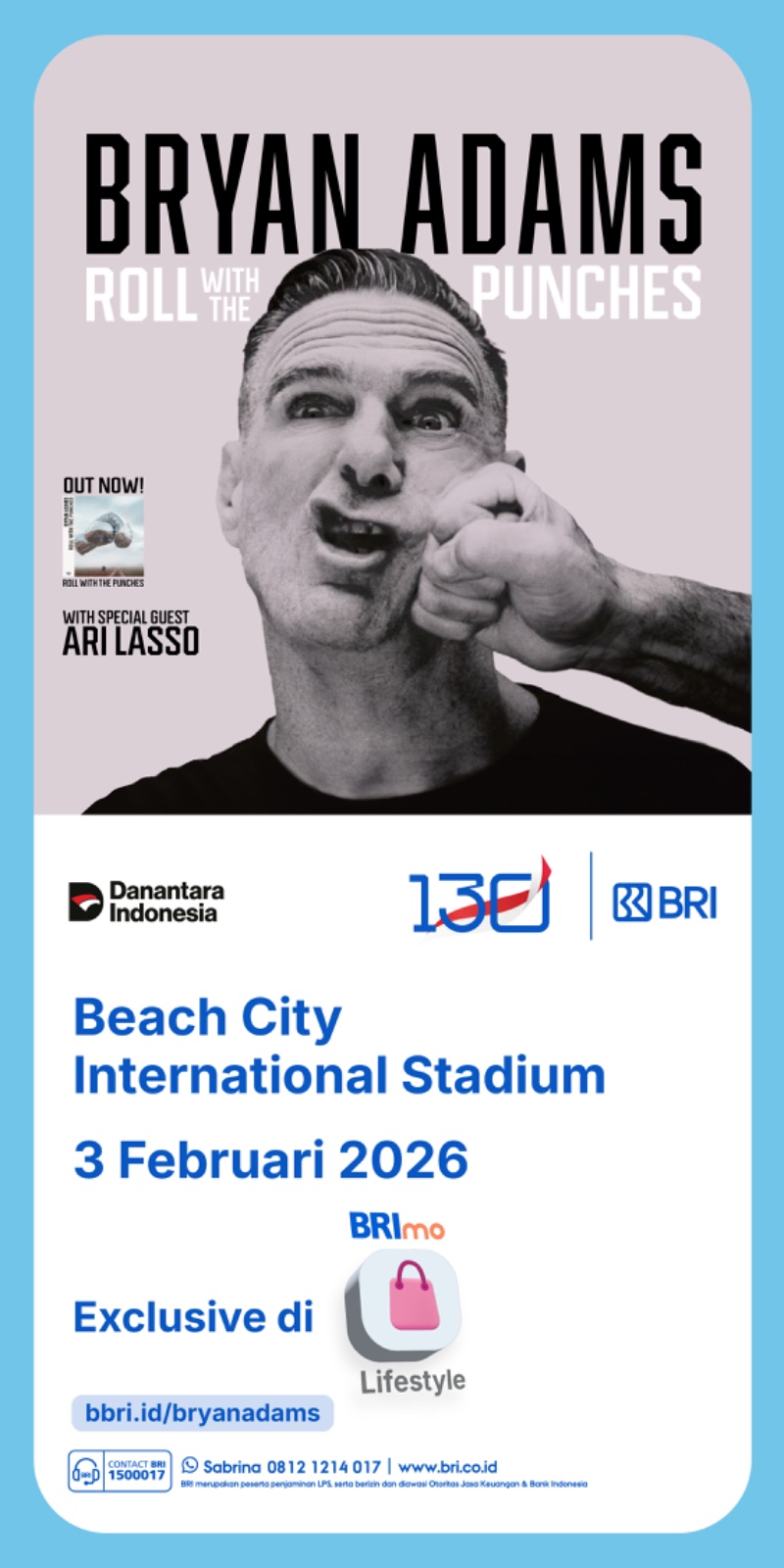 Konser Bryan Adams Hadir di Jakarta, Tiket Bisa Dibeli di BRImo