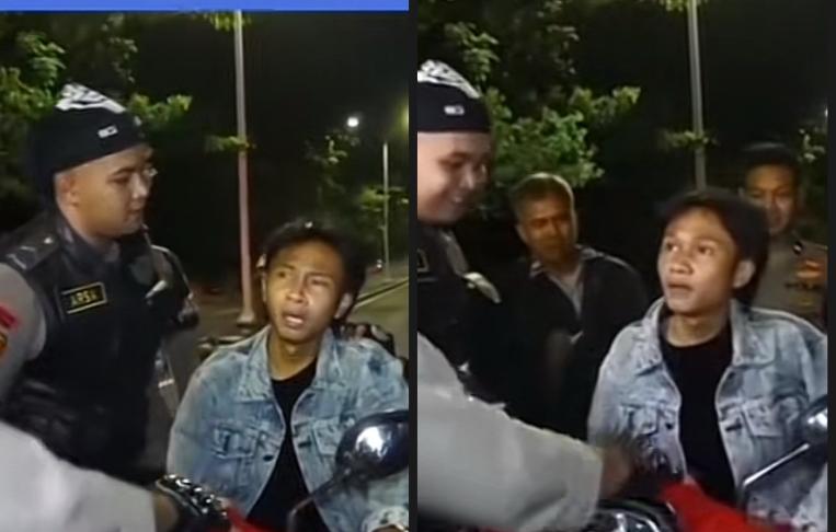 Polisi Tegur Fajar Sadboy Gegara Tak Pakai Helm Saat Berkendara, Berujung Dimintai Kata-kata!