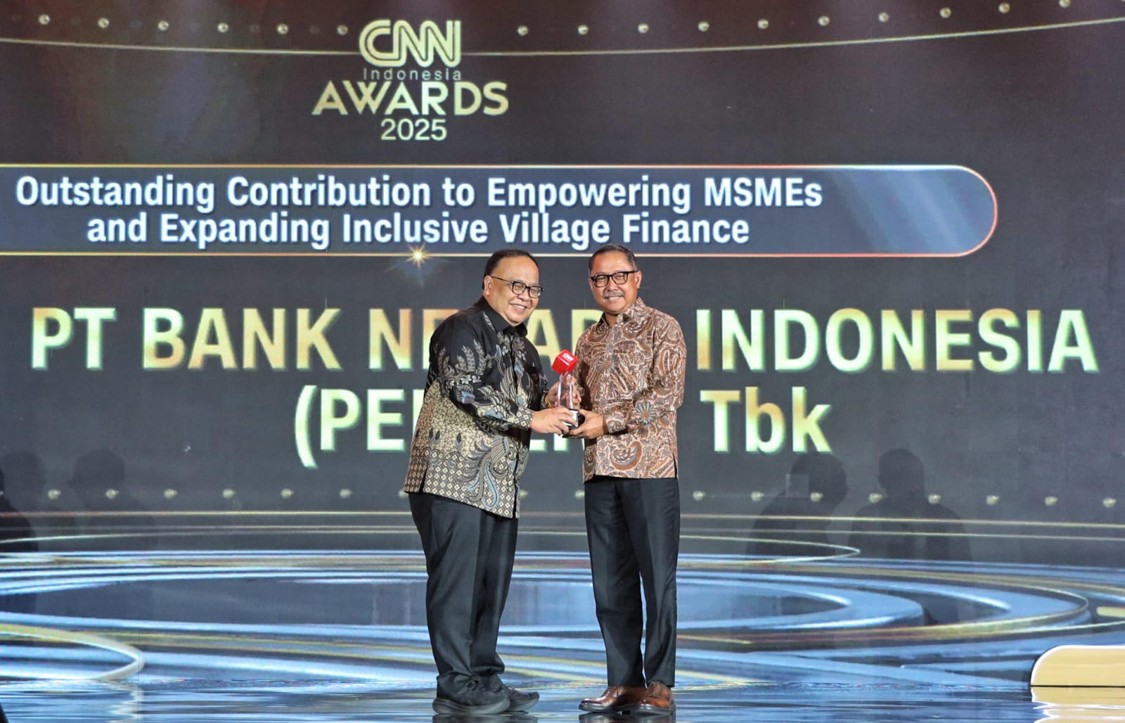 BNI Raih Penghargaan atas Kontribusi dalam Pemberdayaan UMKM dan Keuangan Inklusif Desa