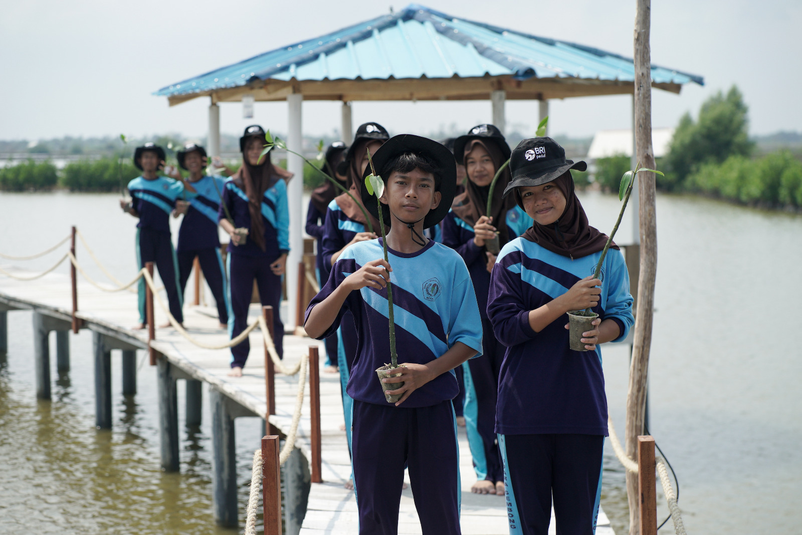 BRI Ajak Pelajar Jaga Bumi lewat Penanaman Mangrove dan Pengolahan Plastik