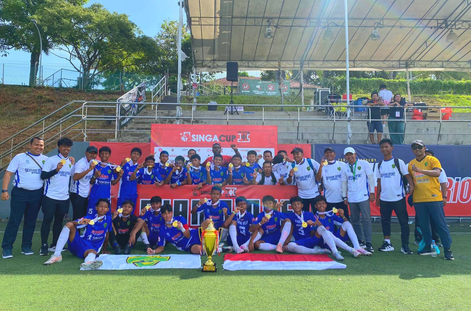 Tajimalela FA U-14 Juara Singa Cup 2025 Singapura