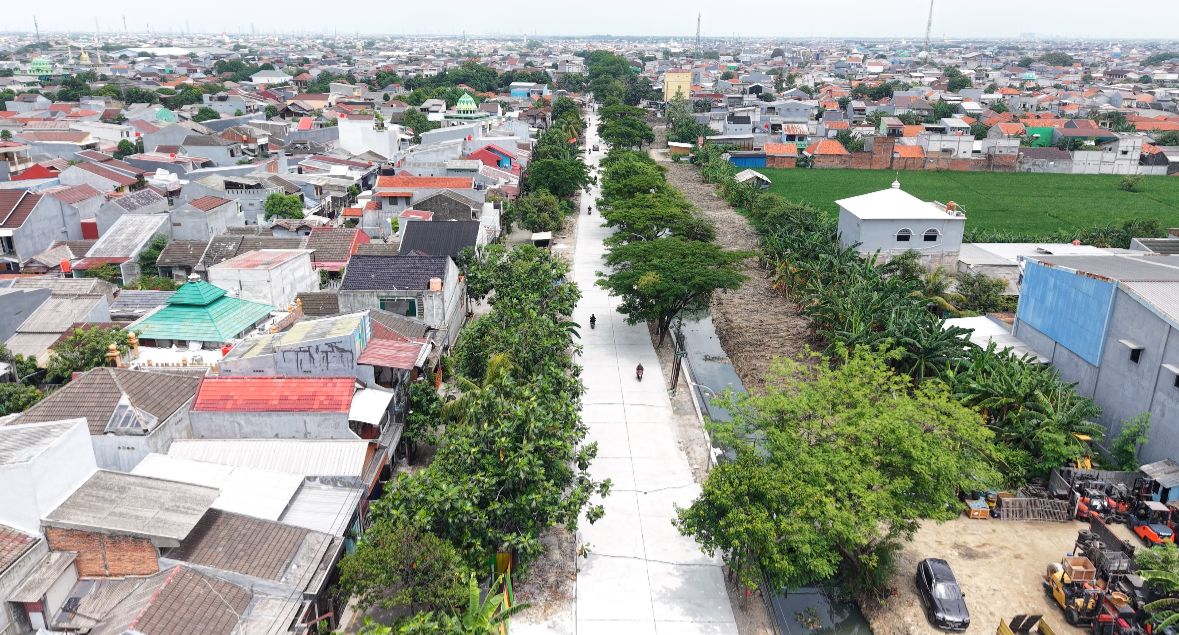 Jalan Alinda Bekasi Utara Mulus Lagi