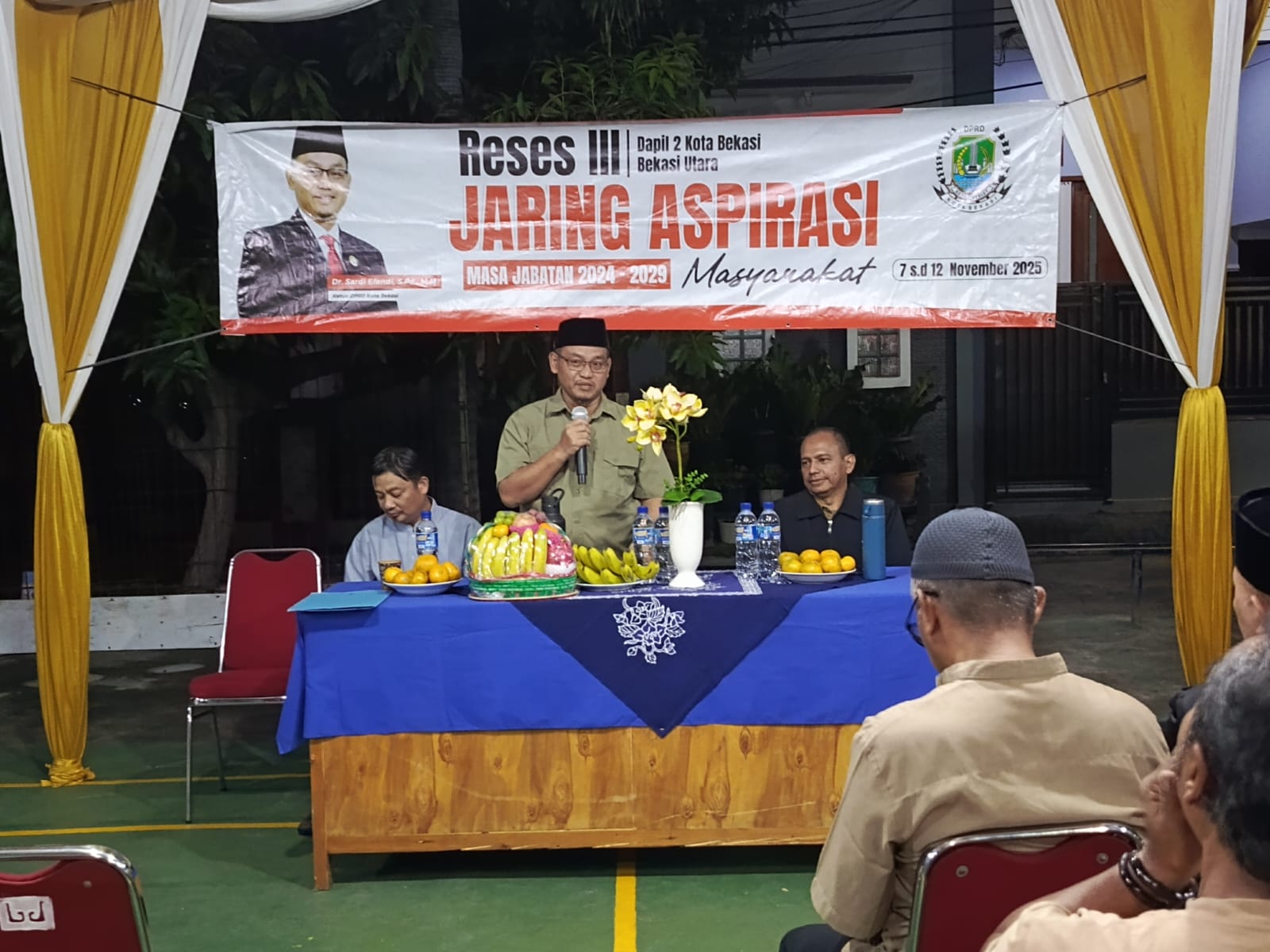 Ketua DPRD Kota Bekasi Sardi Ajak Warga Awasi Pembangunan Tanggul 