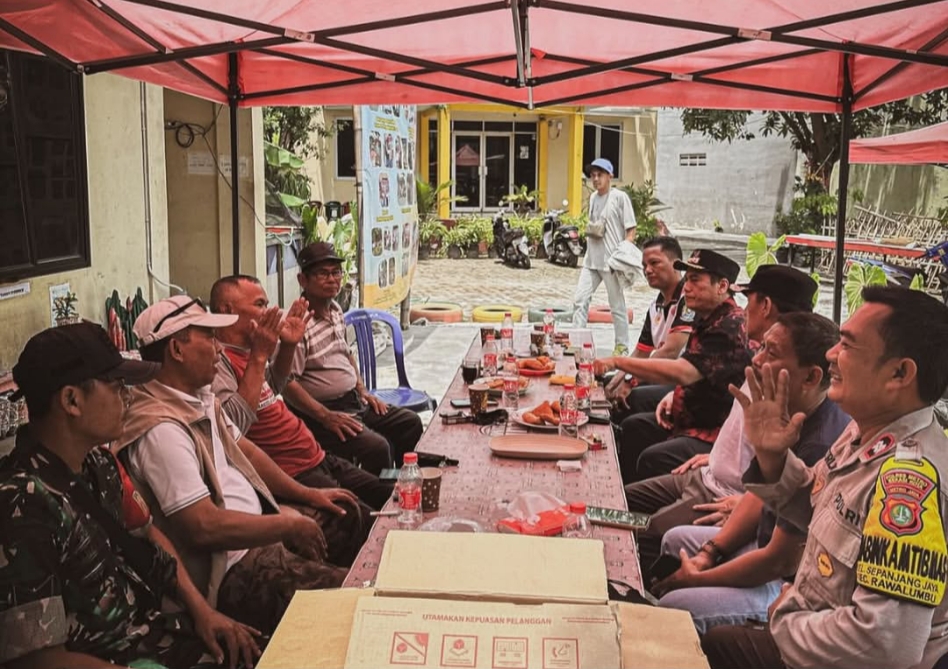 Antisipasi Banjir, Lurah Pengasinan Koordinasi Bersama FBBBU dan Aparatur Lintas Wilayah