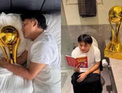 Aksi Kocak Rizky Febian Usai Menang Bahkan Voli 3, Sampai Minta Izin Berpaling dari Mahalini!