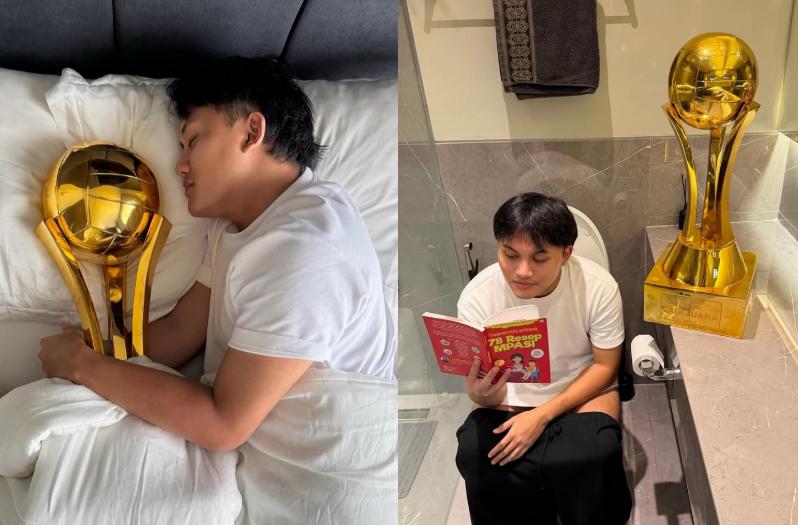 Aksi Kocak Rizky Febian Usai Menang Bahkan Voli 3, Sampai Minta Izin Berpaling dari Mahalini!