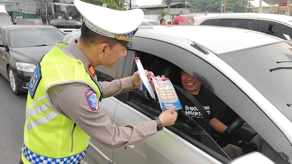 Puluhan Pengendara Terjaring Operasi Zebra Jaya 2025 di Kota Bekasi