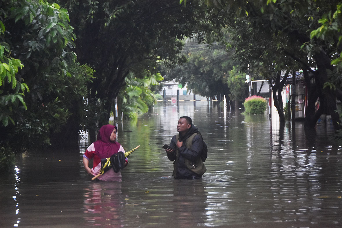 Ketinggian Banjir di Kota Bekasi Sampai 1,5 Meter