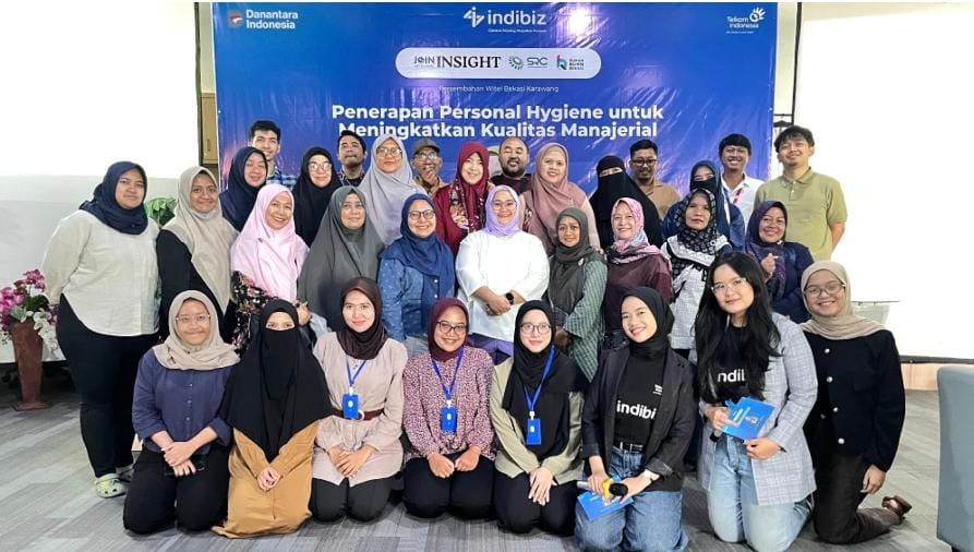 Tingkatkan Kualitas Manajerial UMKM, Telkom Witel Bekasi–Karawang Gelar Workshop Personal Hygiene