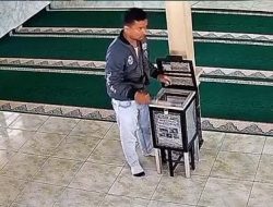 Pencuri Kuras Kotak Amal Masjid di Tambun