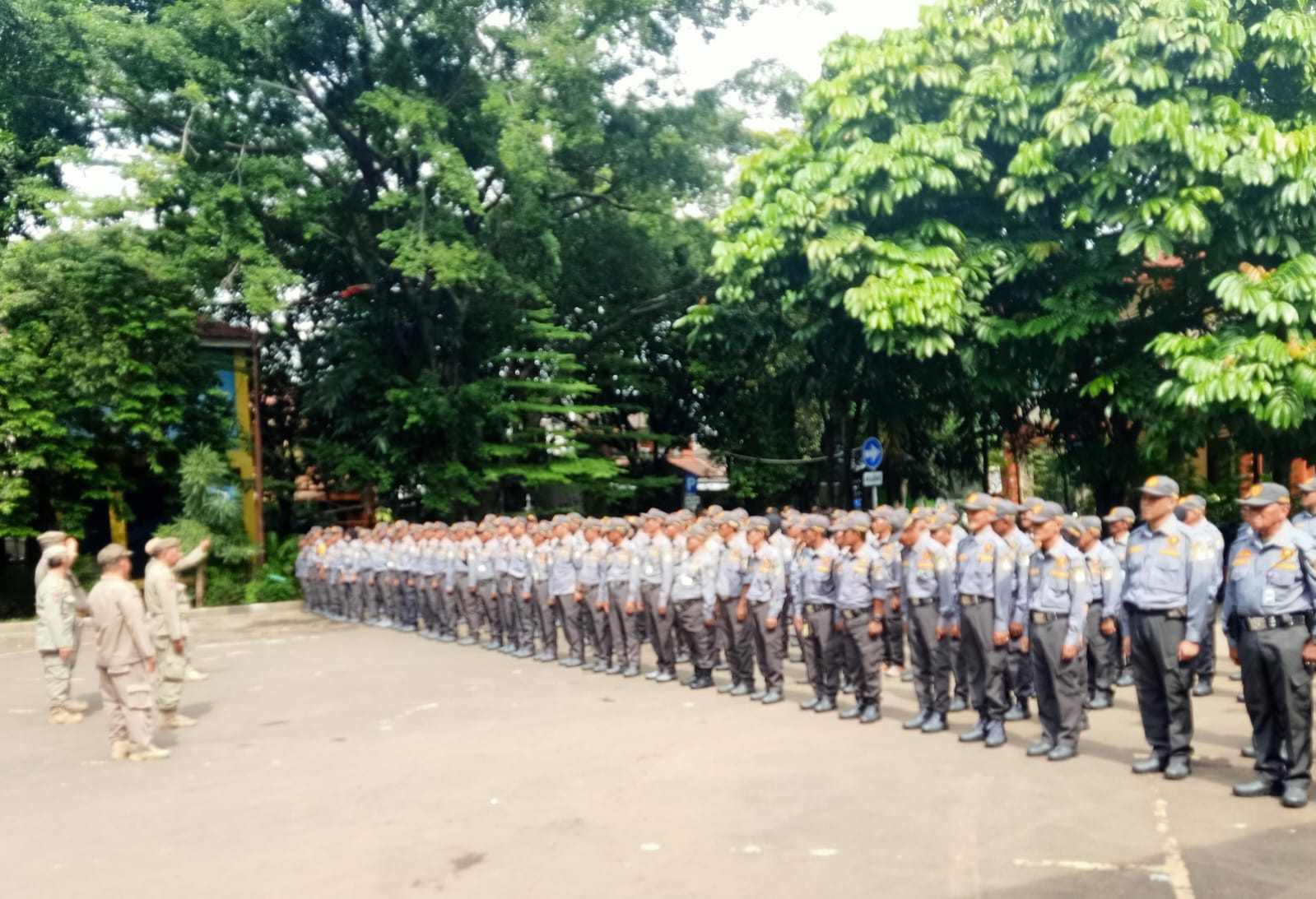 Anggota Linmas Rawalumbu dan Bekasi Selatan Ikuti Pelatihan PBB