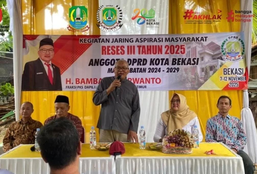 Infrastruktur Dominasi Aspirasi Reses Anggota Komisi IV DPRD Kota Bekasi Bambang Purwanto