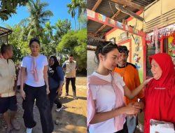 Azizah Salsha Terjun ke Lokasi Banjir Bandang di Padang, Bagi-bagi Uang hingga Ribuan Bantuan