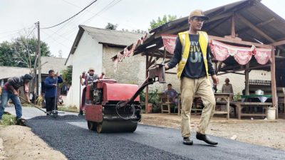 Pemdes Serang Realisasikan Pengaspalan Jaling Pakai Anggaran Banprov