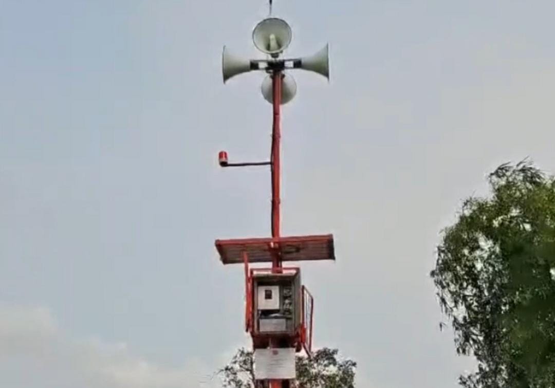 BPBD Kota Bekasi Uji Coba EWS, Suara Sirene Terdengar hingga Radius 270 Meter