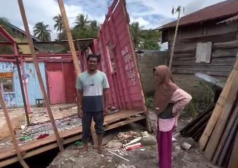 Rumah Hilang dalam Semalam, Kenangan Pasutri di Tapanuli Ikut Hanyut
