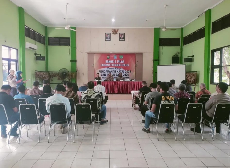 Unsur Tiga Pilar dan Pendeta di Bantar Gebang Matangkan Pengamanan Natal dan Tahun Baru 