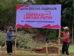 Gedung Koperasi Merah Putih Jatisari Mulai Dibangun