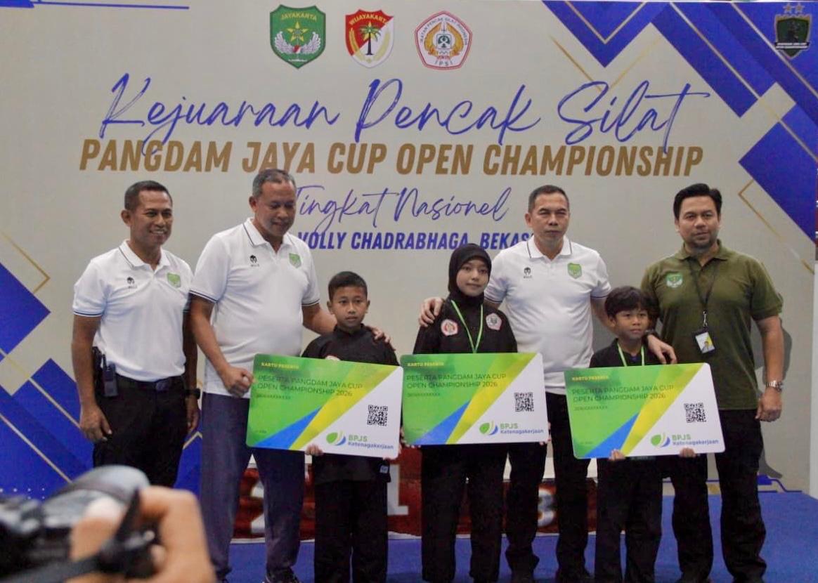 BPJS Ketenagakerjaan Lindungi Ratusan Atlet Kejuaraan Pencak Silat Pangdam Jaya Cup Championship 2026