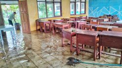 SMPN 4 Cikarang Barat Kebanjiran, 1.032 Siswa Belajar Daring