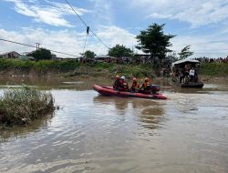 Penarik Perahu Eretan Hilang Tenggelam di Kali Bekasi