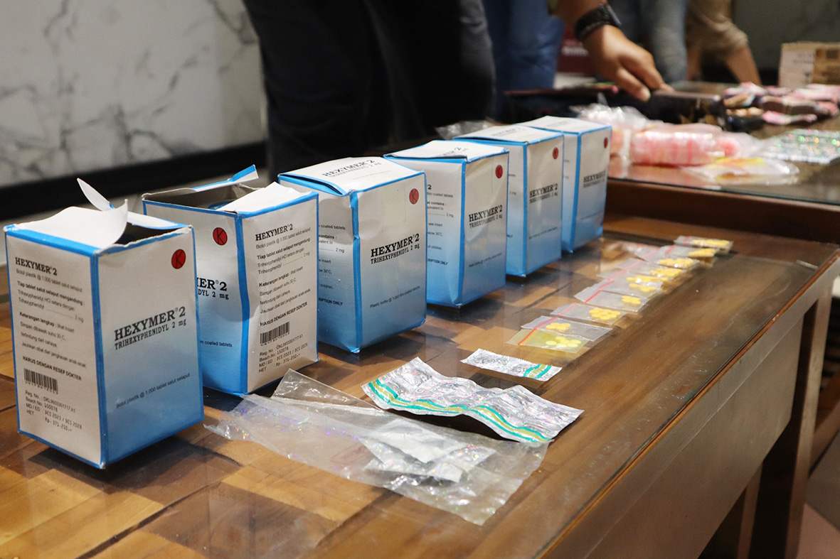 Polres Sikat Peredaran Obat Keras Ilegal di Cikarang