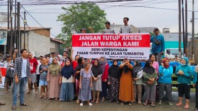 Warga Kampung Kongsi Tolak Penggunaan Jalan Tumaritis jadi Pasar Tumpah, Pedagang dan DPRD Serukan Duduk Bareng