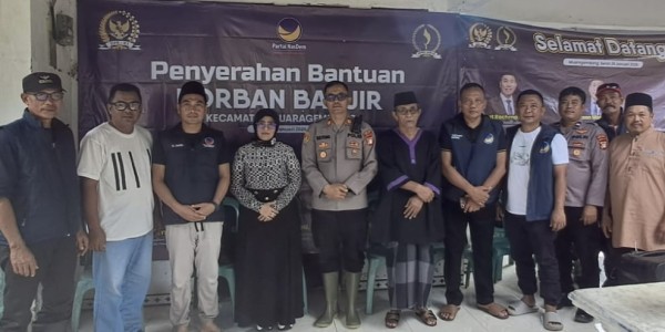 Sejumlah Parpol Bantu Warga Terdampak Banjir