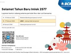 Jadwal Operasional BCA Selama Libur dan Cuti Bersama Imlek 2026