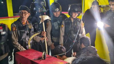 Sepuluh Remaja Hendak Tawuran Diamankan Polisi, Sajam “Pencabut Nyawa’ Disita”