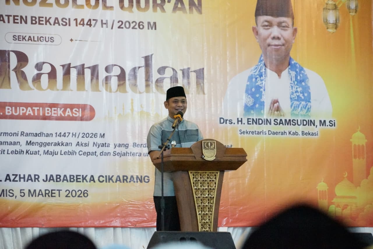 Plt Bupati Bekasi Hadiri Peringatan Nuzulul Qur’an: Kami Harap Kita Semua Makin Mencintai Al-Qur’an