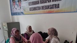 Inspektorat Kemensos Evaluasi SLRT – Puskesos di Kelurahan Harapan Mulya