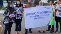 BPJS Ketenagakerjaan Bekasi Cifest Gelar Employee Volunteering Berbagi Takjil di Bulan Ramadan.