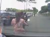 Emak-emak Pemotor Kesundul Mobil di Harapan Indah Gara-gara Potong Jalan dan Berhenti Mendadak