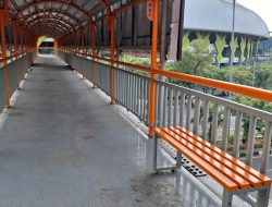 “Wajah Baru” JPO Ahmad Yani Kota Bekasi, Dilengkapi Tempat Duduk