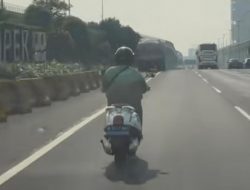 Pengemudi Ojol Masuk Tol Japek, Diteriaki dan Diklakson Berkali-kali Tetap Cuek