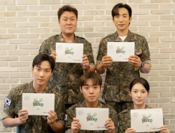 Tampil Beda, Seluruh Cast ‘The Legend of Kitchen Soldier’ Kenakan Seragam Tentara Saat Reading Naskah