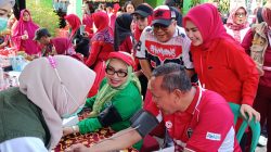 PDIP Bekasi Timur Bergerak, Donor Darah hingga Senam Massal Diserbu Warga