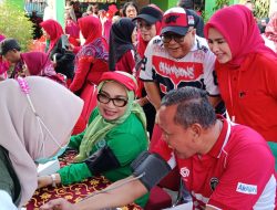 PDIP Bekasi Timur Bergerak, Donor Darah hingga Senam Massal Diserbu Warga