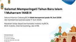 Jadwal Operasional BCA pada Libur Tahun Baru Islam 2026