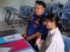 Petugas Damkar Pondokgede Dampingi Siswi Ambil Rapor di SMAN 5 Kota Bekasi