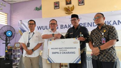 SMPN 2 Cikarang Timur Terima Bantuan Fasilitas Pendidikan