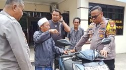 Lima Bulan Hilang, Motor Ustaz Ujang Kembali Usai Ditemukan Polsek Serangbaru