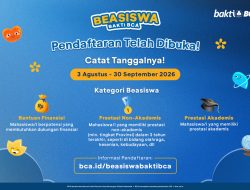 Beasiswa Bakti BCA 2027 Resmi Dibuka