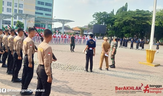50 Capaska Kota Bekasi Digembleng Jelang Upacara HUT ke-81 RI