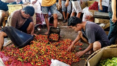 Pasokan Bahan Pangan ke Pasar Induk Cibitung Menyusut, Harga Kacang hingga Cabai Naik