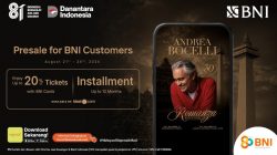 BNI Hadirkan Akses Eksklusif Menikmati Andrea Bocelli “Romanza” di Indonesia